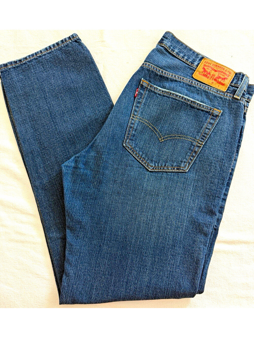 Levi's 559 Men's Jeans W36 L34 Relaxed Straight Leg Blue Denim Classic 5 Pocket